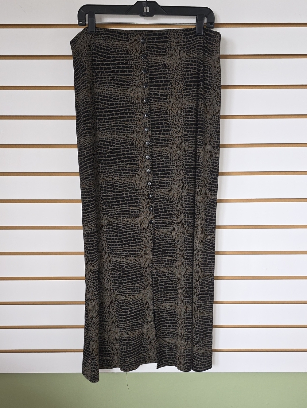 Dress Barn Croc-Print Maxi Skirt XL